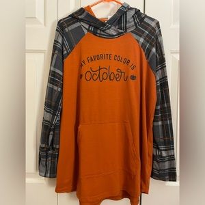 LuLaRoe Hooded Long Sleeve Top